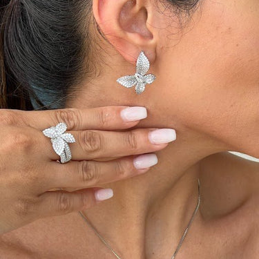 Zircon Butterfly Jewelry Set