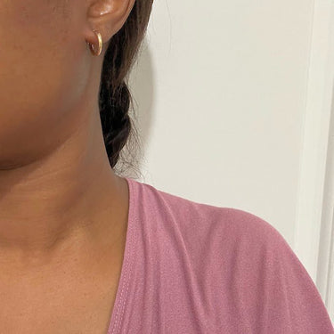 Yeneh Kids Mini Hoop Earrings in 18k Gold