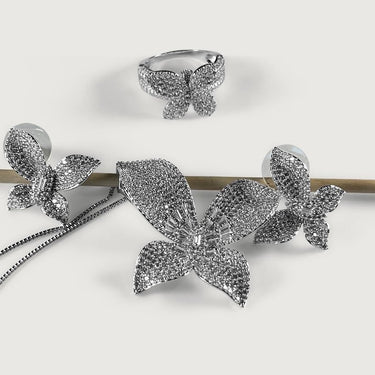 Zircon Butterfly Jewelry Set