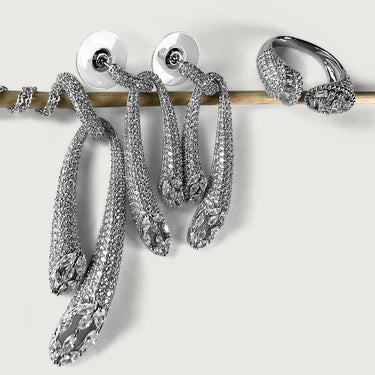 Zircon Hinged U-shaped Jewelry Set