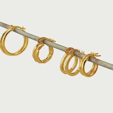 Yeneh Kids Mini Hoop Earrings in 18k Gold