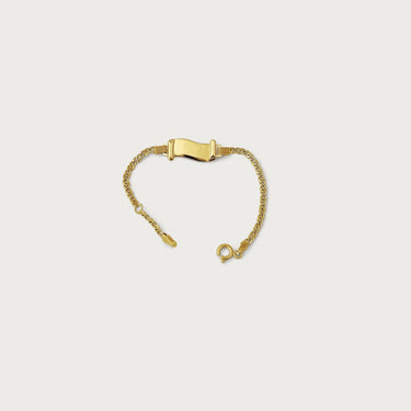 Yeneh Kids 18k Gold ID Chain Bracelet