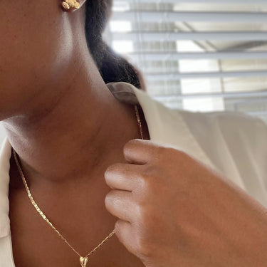 Gold Bear Muse Earring & Pendant Set in 18k Gold