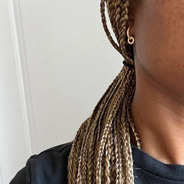 Mini Charm Huggie Hoop Earrings in Sterling Silver