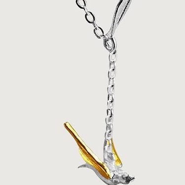 Ava Willow Branch Necklace in Sterling Silver