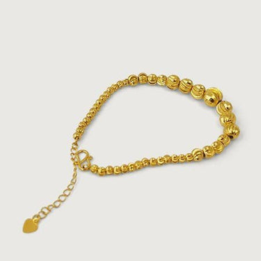 Lattice Mix Beaded Charm Bracelet
