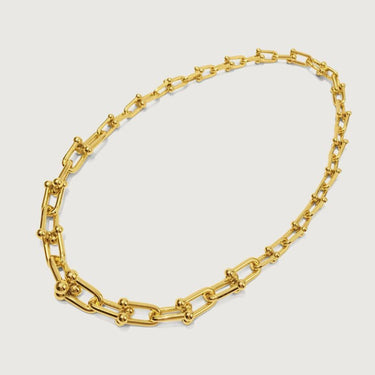 Bold-U Chunky Chain Necklace