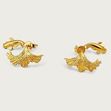 Aqua Muse Fish Stud Earrings