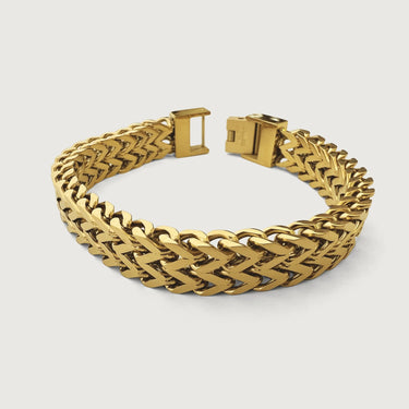 Riso Gold Links Chain Bracelet
