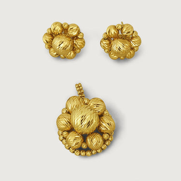 Eleanor Lattice Ball Earring & Pendant Set