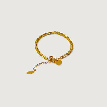 Lattice Beaded Charm Bracelet