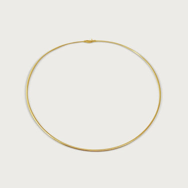 Two-tone Flipside Choker Necklace in Solid 18K Gold
