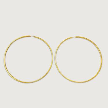 Mira Large Hoop Earrings in 18k Gold