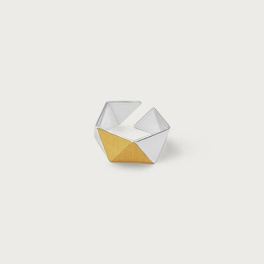 Chunky Sculptural Ring in Sterling Silver