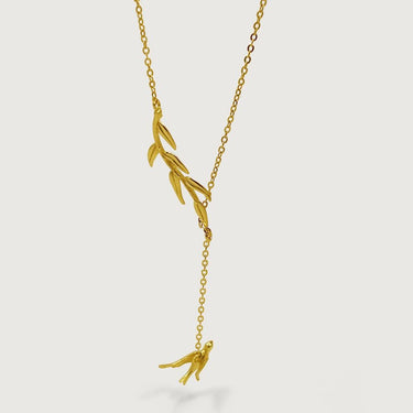 Ava Willow Branch Necklace-G in Sterling Silver