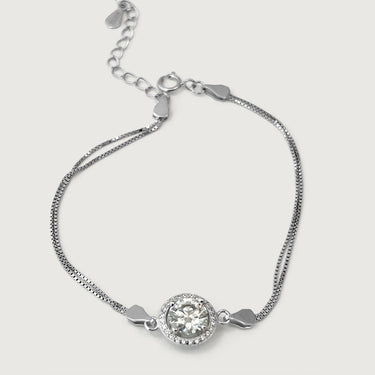 Gemstone Chain Bracelet in Sterling Silver
