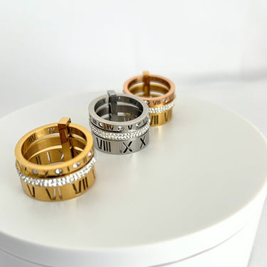 Celeste Roman Trio Ring