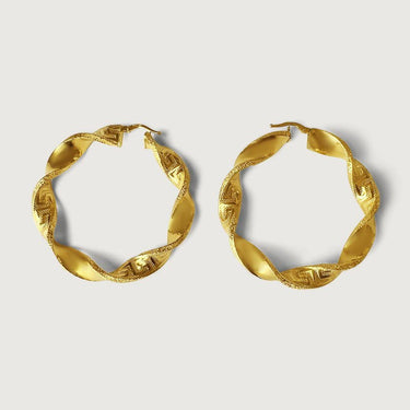 Naida Muse Large Hoop Earrings in 18k Gold