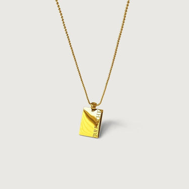 Engraved Inspiration Quote Chain Necklace