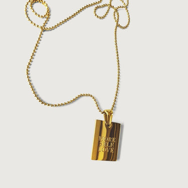 Engraved Inspiration Quote Chain Necklace