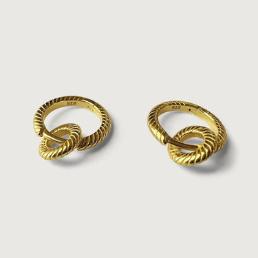 Mini Charm Huggie Hoop Earrings in Sterling Silver