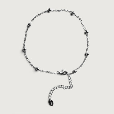 Ball By-The-Yard Anklet in Sterling Silver