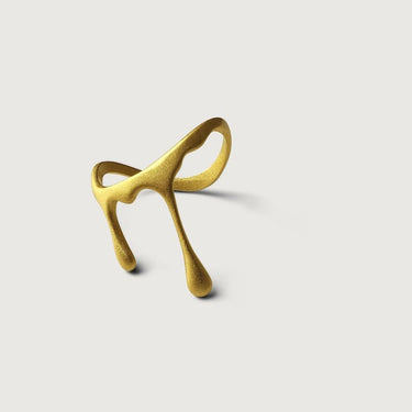 Gold Honey Drip Ring in Sterling Silver