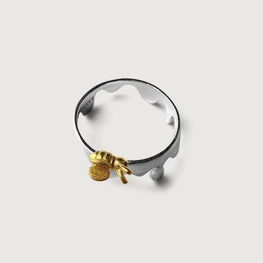 Natura Bee Muse Ring in Sterling Silver