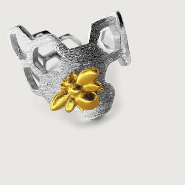 Natura Muse Open Ring in Sterling Silver