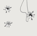 Alba Splash Muse Earrings, Necklace & Brooch Set in Sterling Silver
