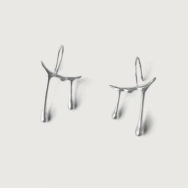 Silver Honey Drip Earrings in Sterling Silver