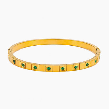 Maeve Emerald Crystal bangle