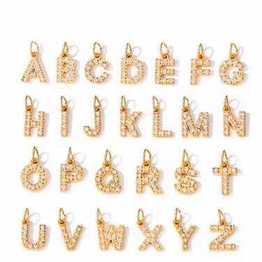 Radiant Initial Charm Necklace