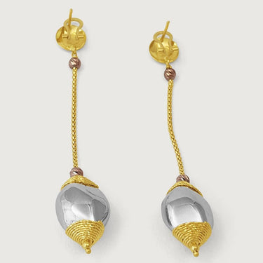 Aura Drop Muse Earrings In 18K Gold