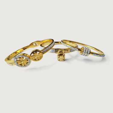Three Piece Muse Pave Diamond Bangle Set