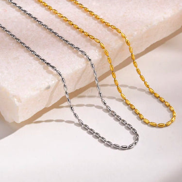 Beaded Elegance Chain Necklace