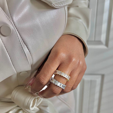 Iced Luxe Tennis Band ring