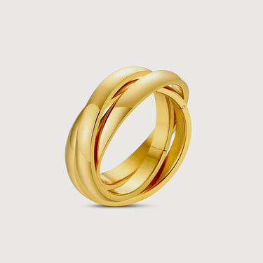 Triple Interlocked Single Stacking Ring