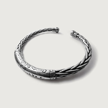 Ball Head Braided Cuff Men’s Bracelet