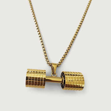 Dumbbell-G Pendant Chain Necklace