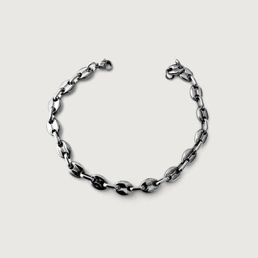 Coffee Bean Links Men’s Chain Bracelet