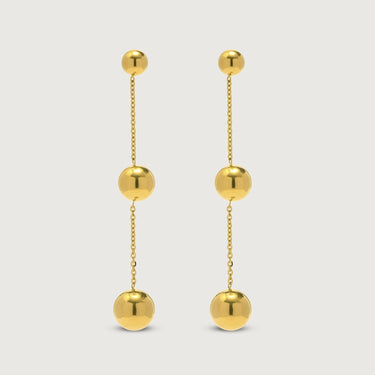 Glaring Bead Long Dangle Drop Earrings