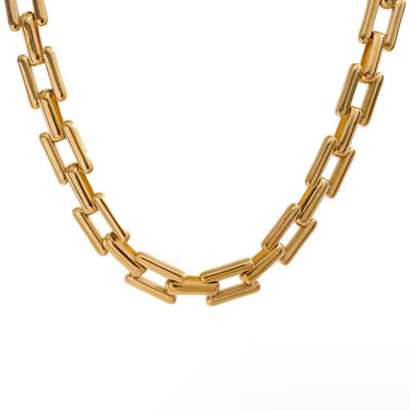 Square Cuban Link Chain Necklace