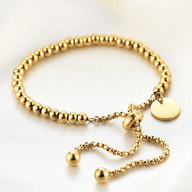 Beaded Charm Adjustable Bracelet