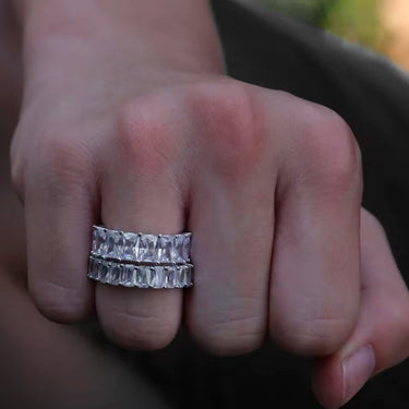 Iced Luxe Tennis Band ring