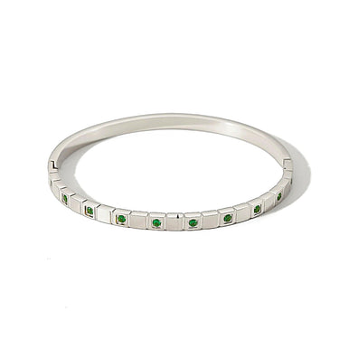 Maeve Emerald Crystal bangle