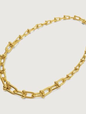 Bold-U Chunky Chain Necklace