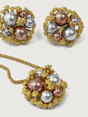 Multicolor Ball Nest Jewelry Set