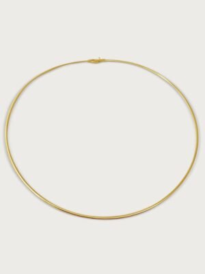 Two-tone Flipside Choker Necklace in Solid 18K Gold