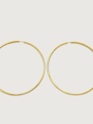 Mira Large Hoop Earrings in 18k Gold